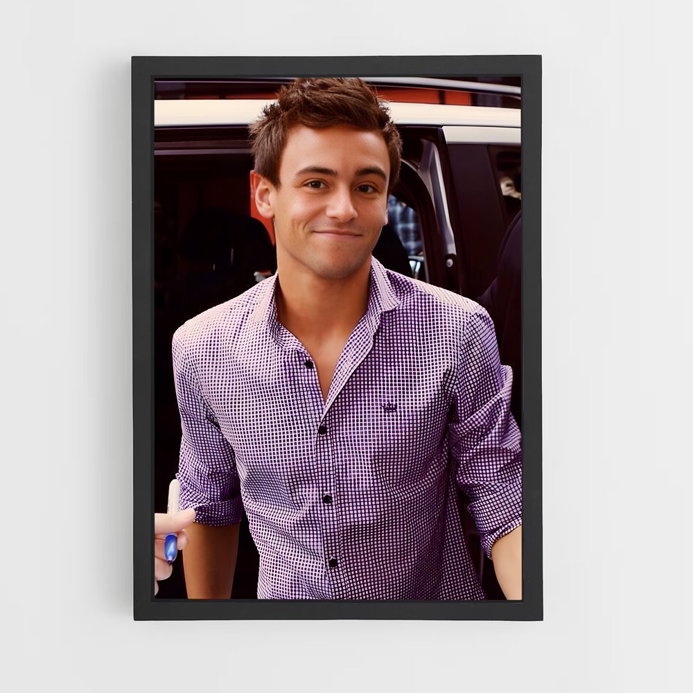Poster Tom daley – affiche Plongeon depuis une plateforme (vue 2)